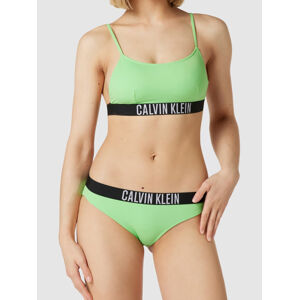Calvin Klein dámská zelená plavková podprsenka - S (LX0)